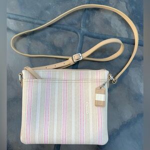 Coach Legacy Weekend Ticking Stripe Crossbody